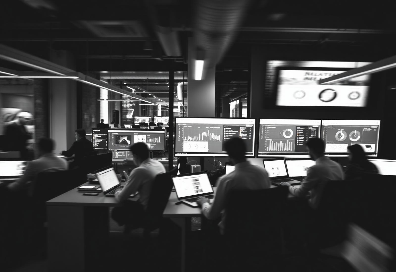 Team monitoring dashboards in real time